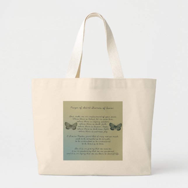Bolsa Tote Grande Faça-me um instrumento (Frente)