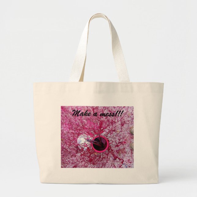 Bolsa Tote Grande faça uma confusão (Frente)
