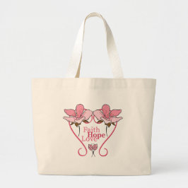Bolsa Tote Grande FaItH, HoPe e LoVe
