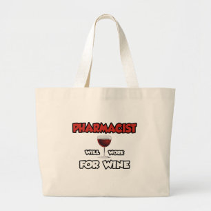 Bolsa Tote Grande Farmacêutico... Trabalhará Para O Vinho