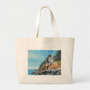 Bolsa Tote Grande Farol de Bass Harbor