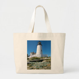 Bolsa Tote Grande Farol de Ponto Pemaquide, Maine
