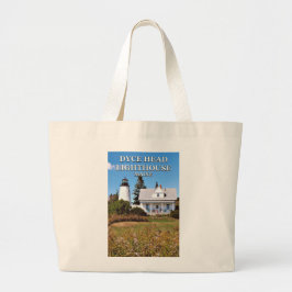 Bolsa Tote Grande Farol do Dyce Head, Maine Jumbo Tote Bag
