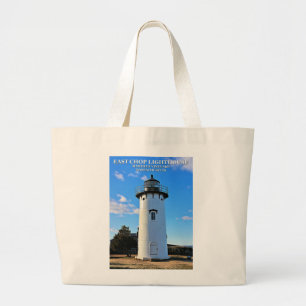 Bolsa Tote Grande Farol do leste da costeleta, sacola do jumbo de