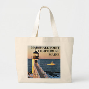 Bolsa Tote Grande Farol do ponto de Marshall, sacola do jumbo de
