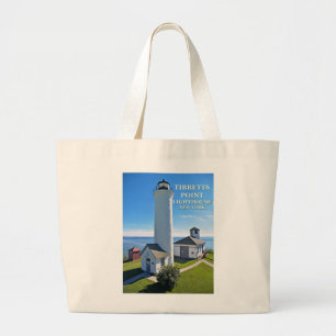 Bolsa Tote Grande Farol do ponto de Tibbetts, New York