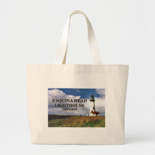 Bolsa Tote Grande Farol principal de Yaquina, sacola de Oregon