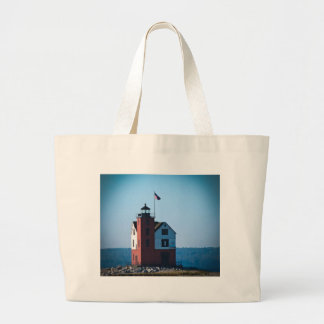 Bolsa Tote Grande Farol redondo da ilha