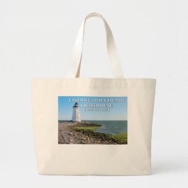 Bolsa Tote Grande Fayerweather Island Lighthouse, Connecticut