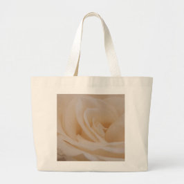 Bolsa Tote Grande Fechamento de Rosa de Creme Colorido