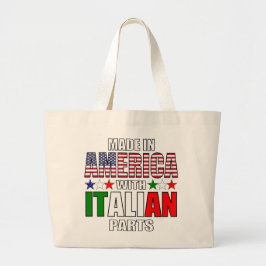 Bolsa Tote Grande Feito na América com peças italianas