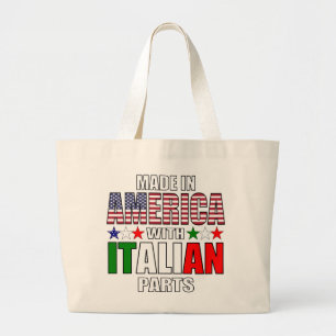 Bolsa Tote Grande Feito na América com peças italianas