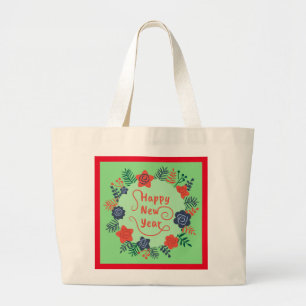 BOLSA TOTE GRANDE FELIZ ANO NOVO