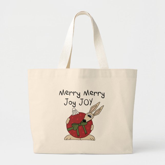Bolsa Tote Grande Feliz Feliz Joy Joy Camisetas e presentes (Frente)