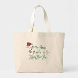 Bolsa Tote Grande Feliz Fitmas e uma nova retaguarda feliz