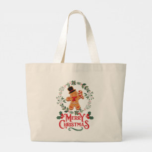 Bolsa Tote Grande Feliz Natal
