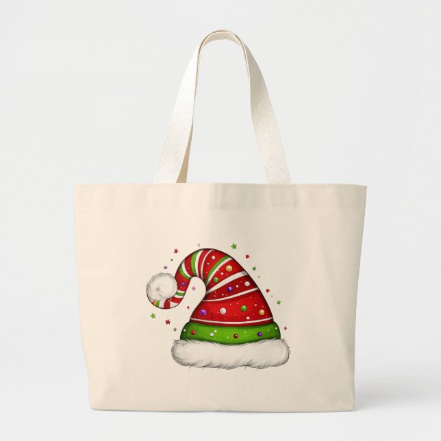 Bolsa Tote Grande Feliz Natal  (Frente)