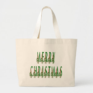 Bolsa Tote Grande Feliz Natal - Vela Font