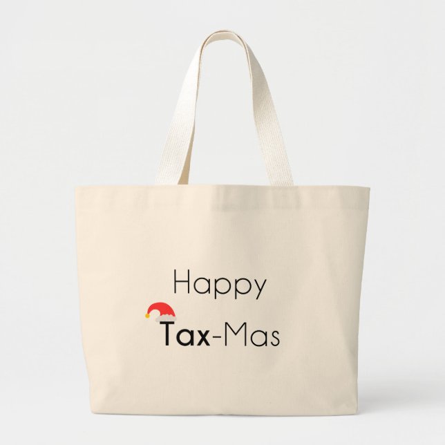 Bolsa Tote Grande Feliz TaxMas (Frente)