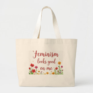 Bolsa Tote Grande Feminismo me parece bem