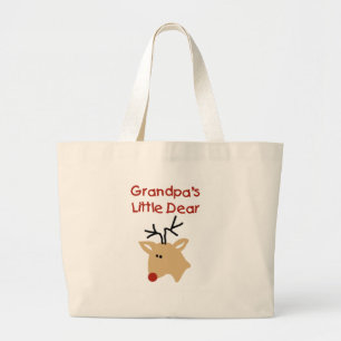 Bolsa Tote Grande Feriado de Natal do Vovô Deer