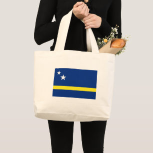 Bolsa Tote Grande Férias no País Curaçao Bandeira Nacional Patriótic