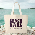 Bolsa Tote Grande Festa de solteira de Correspondência de Bebê de Pr<br><div class="desc">Prepare-se para uma fabulosa celebração à beira da praia com a nossa Festa de solteira de Bebê Purple Matching Large Tote Bag - o cúmplice máximo para a sua festa de solteira de Miami, Flórida ou qualquer celebração com tema de praia! Esta bolsa personalizada de tote de canvas não é...</div>