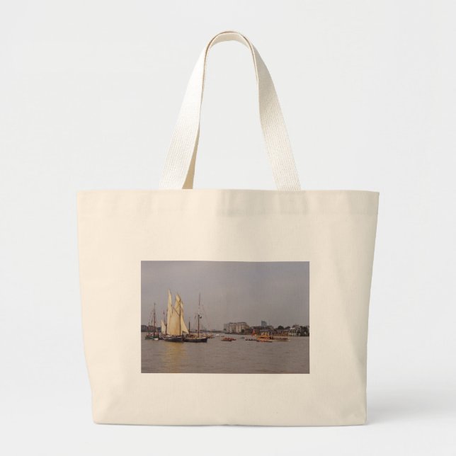Bolsa Tote Grande Festival em Greenwich (Frente)