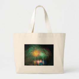 Bolsa Tote Grande Festival Fireworks Light Japão