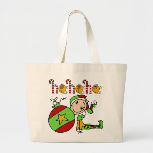 Bolsa Tote Grande Festivo do Elf Festivo