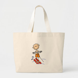 Bolsa Tote Grande Figura as bolsas da vara do esqui aquático