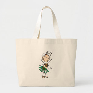 Bolsa Tote Grande Figura saco da vara do dançarino de Hula