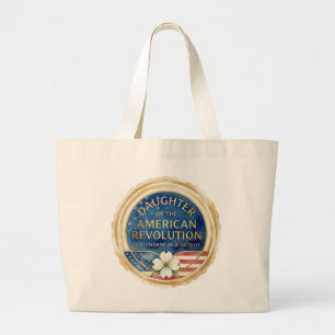 Bolsa Tote Grande Filha da Revolução Americana Patriota EUA