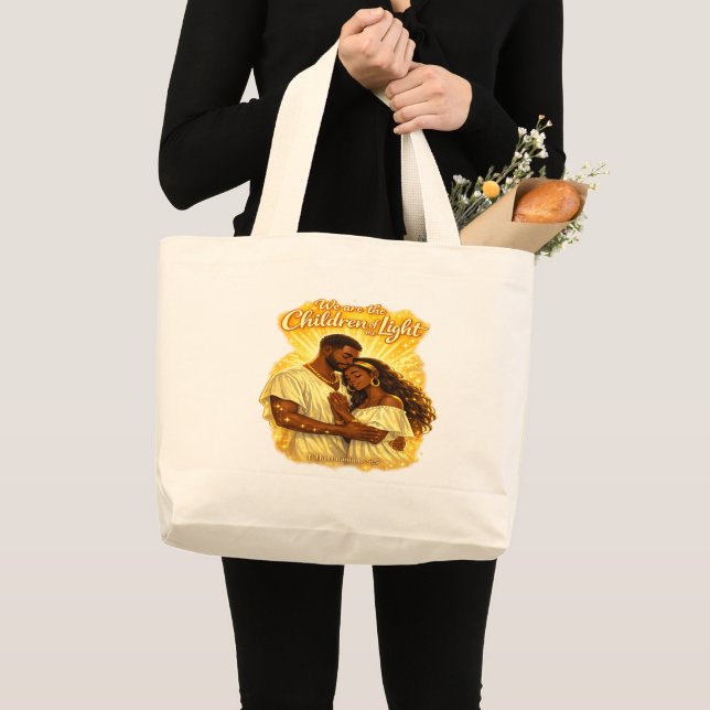 Bolsa Tote Grande Filhos da Luz (Frente (produto))