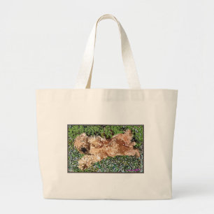 Bolsa Tote Grande Filhote de cachorro do sono