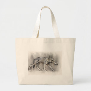 Bolsa Tote Grande Filhote de cachorro magro