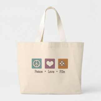 Bolsa Tote Grande Filme do amor da paz