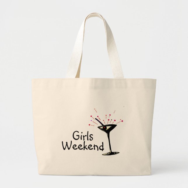 Bolsa Tote Grande Fim de semana das meninas (Martini 1) (Frente)