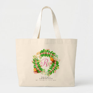Bolsa Tote Grande Fio Natal Monograma Leve Teto