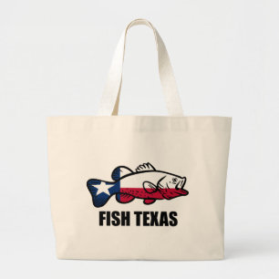 Bolsa Tote Grande Fish Texas