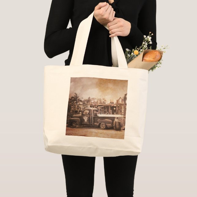 Bolsa Tote Grande Fishwagon do B.O. (Frente (produto))