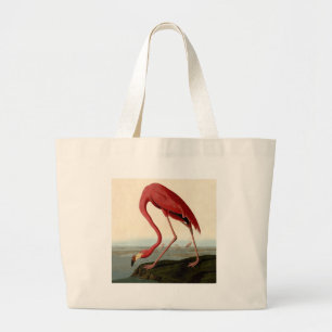 Bolsa Tote Grande Flamingo Americano de Audubon