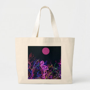 Bolsa Tote Grande Flamingo na festa de dança.