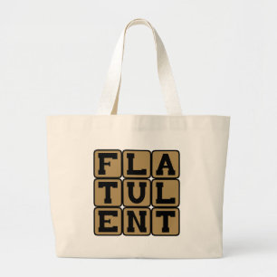 Bolsa Tote Grande Flatolento, Cheio de Peidos