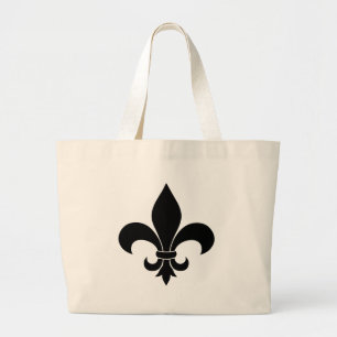 Bolsa Tote Grande Fleur de lis Pattern francês