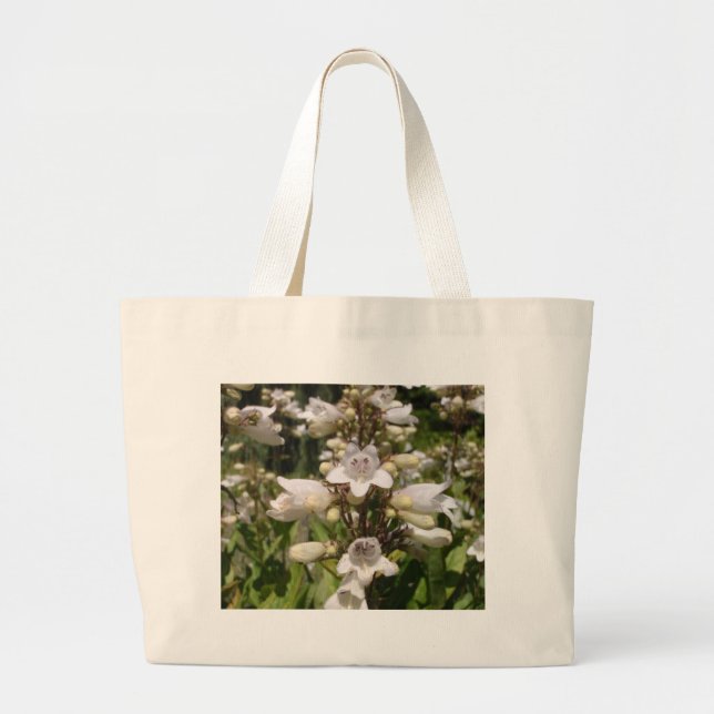 Bolsa Tote Grande Flor Branca (Frente)