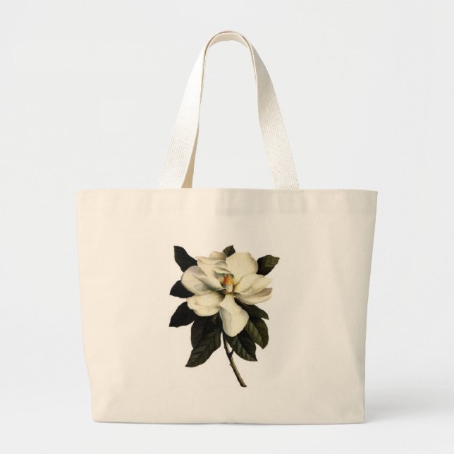 Bolsa Tote Grande Flor da magnólia - saco (Frente)