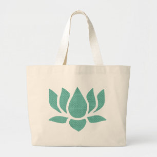 Bolsa Tote Grande flor de lótus