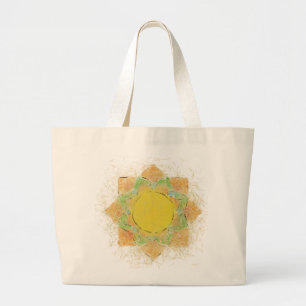 Bolsa Tote Grande Flor de lótus etéreo