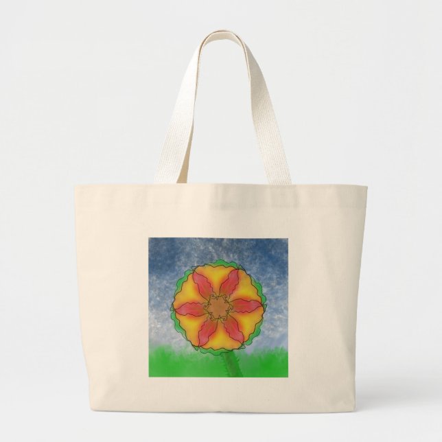 Bolsa Tote Grande Flor Ímpar (Frente)